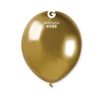 Balónek chromovaný  MINI - 13 cm - lesklý zlatý - 1ks - Narozeniny